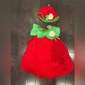 Baby Strawberry costume 12-18 months VGUC